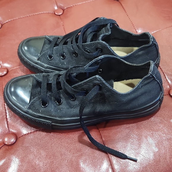 Black converse sneakers unisex - Picture 2 of 7